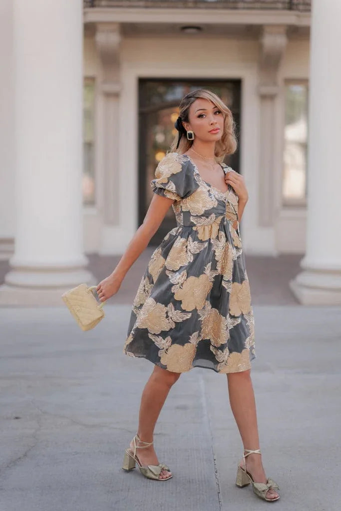 Beaumont Dress in Gold