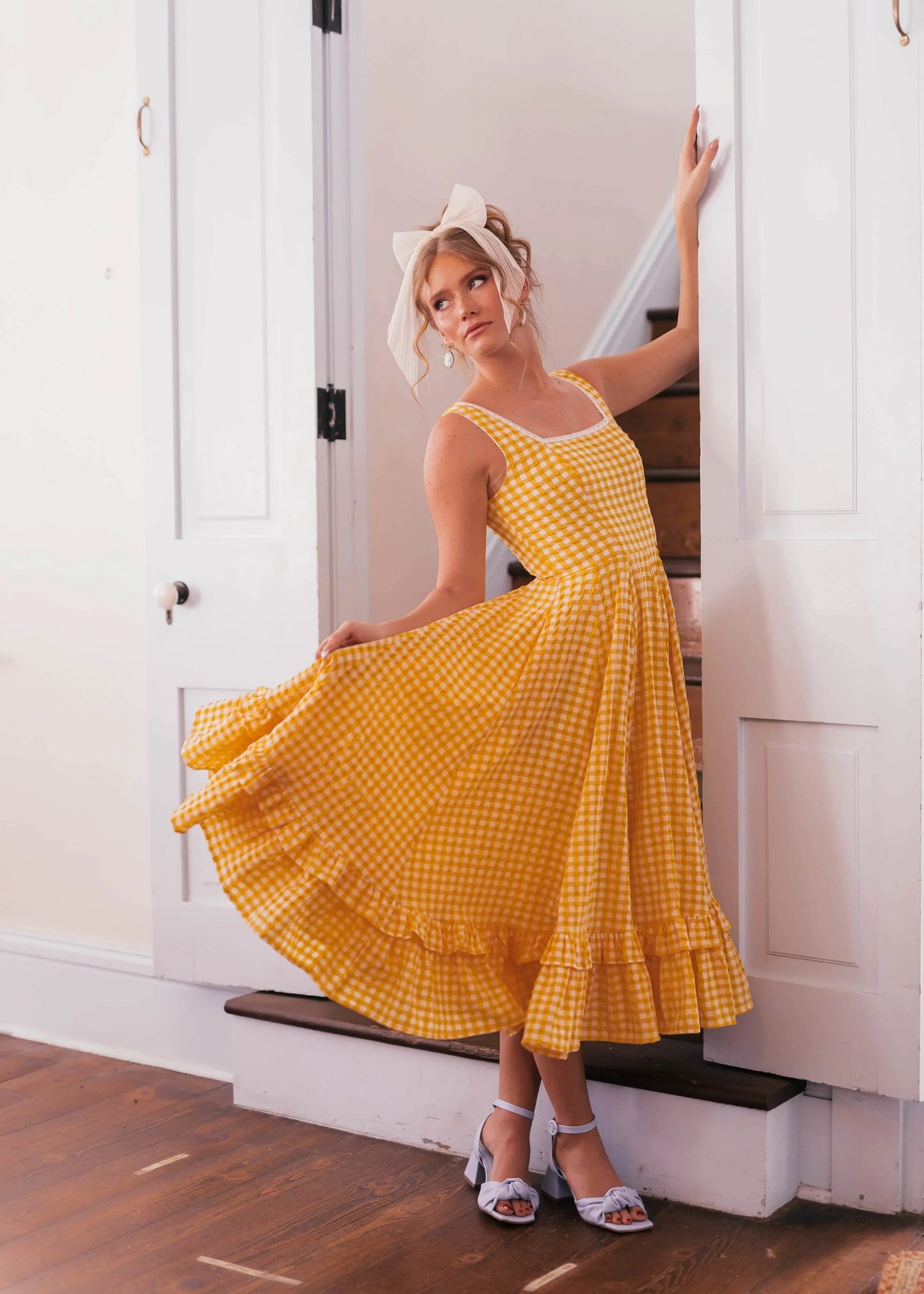 Daze Dress Yellow Gingham