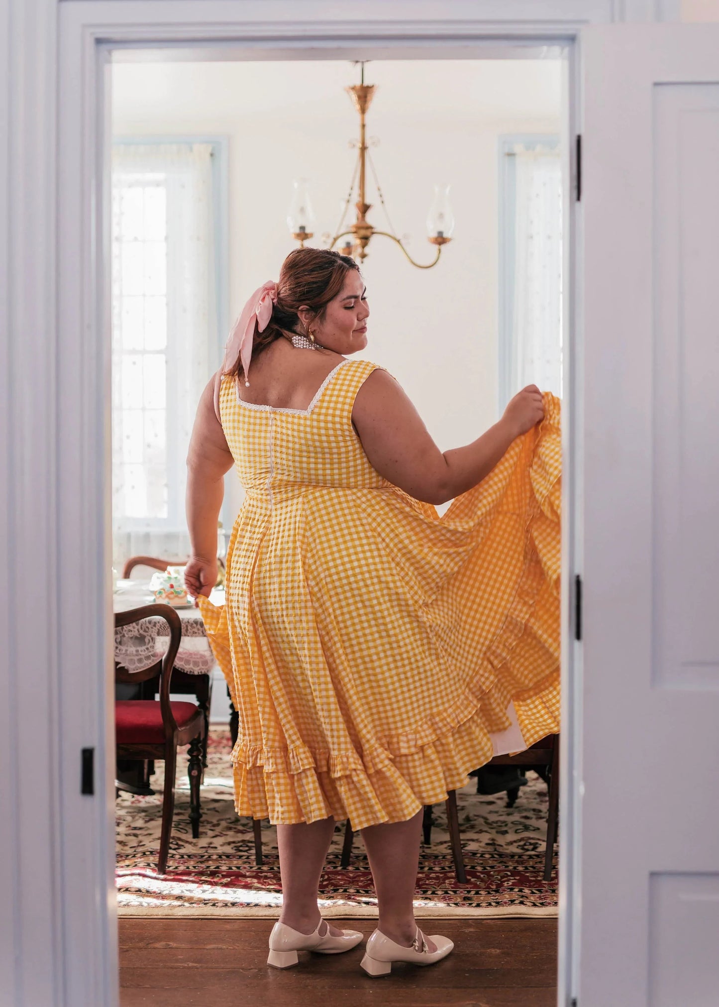 Daze Dress Yellow Gingham