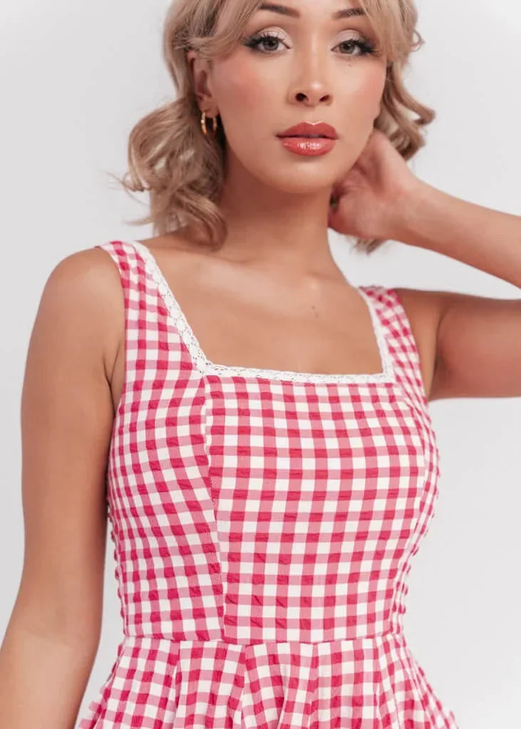 Daze Dress Red Gingham
