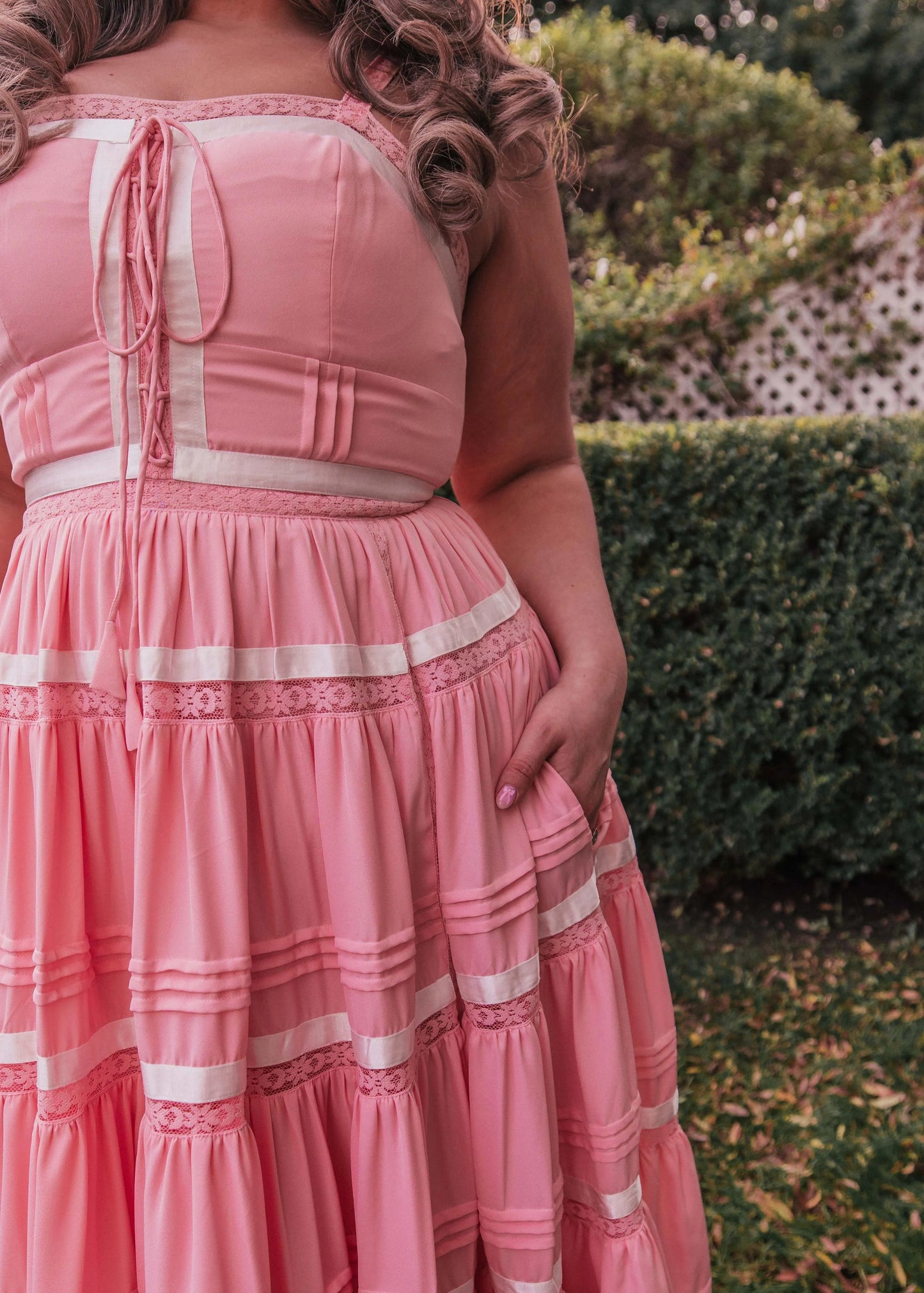 Delores Dress in Pink