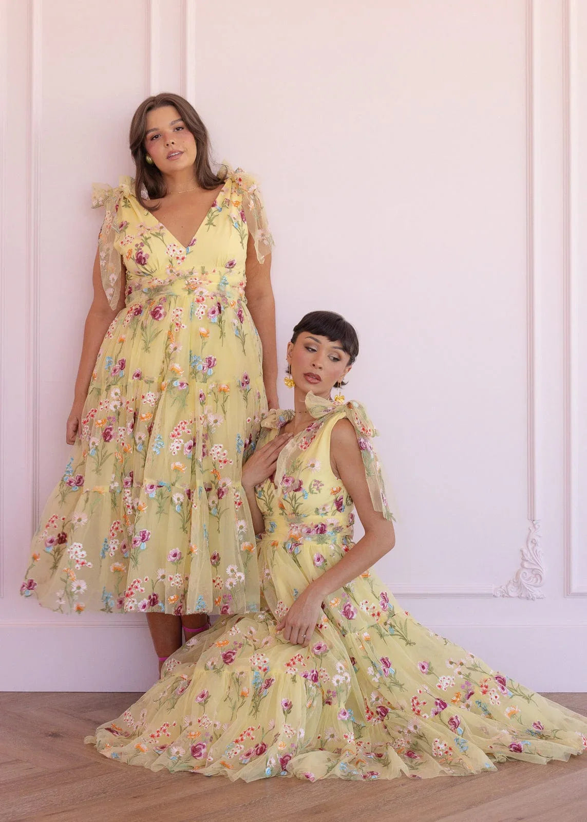 Margaret Midi Dress Yellow