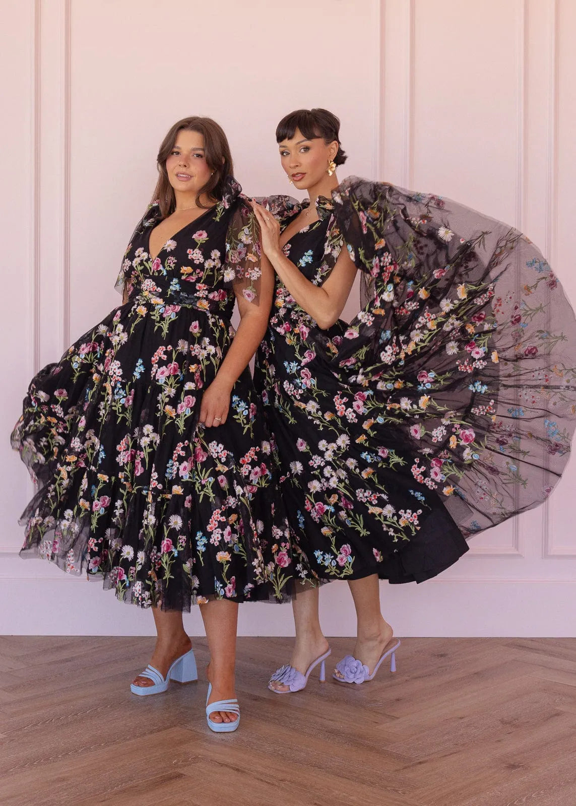 Margaret Midi Dress Black