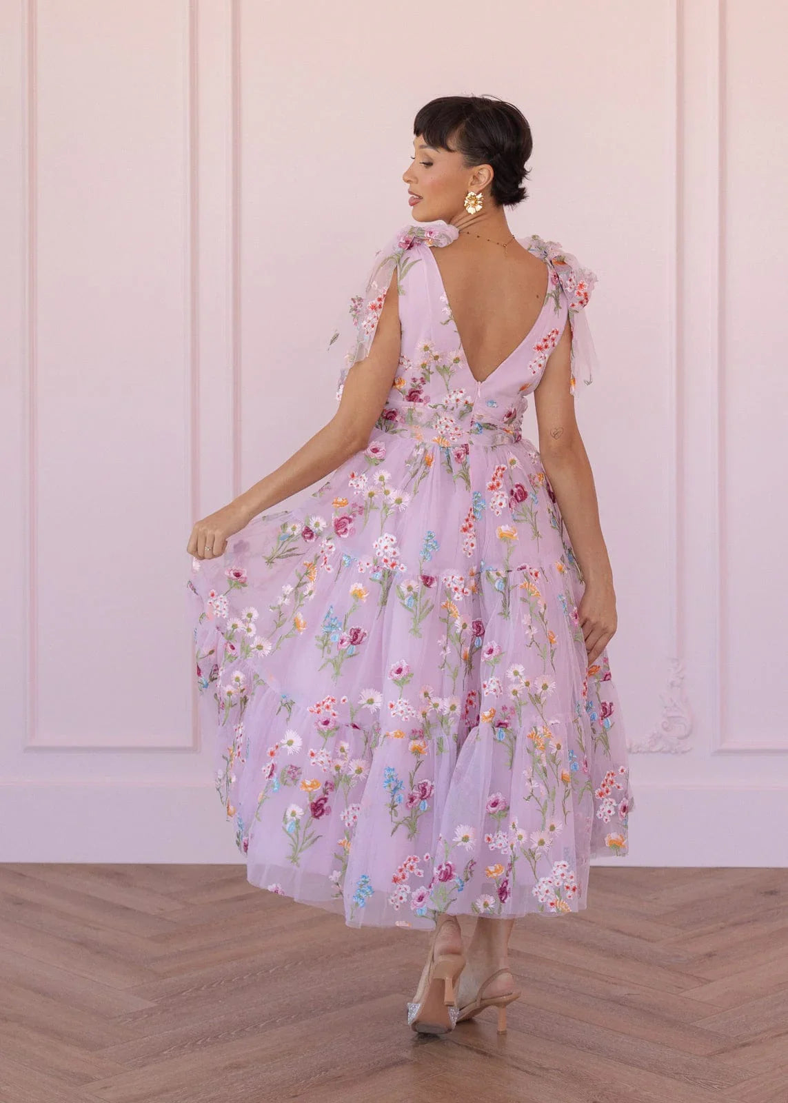 Margaret Midi Dress Pink