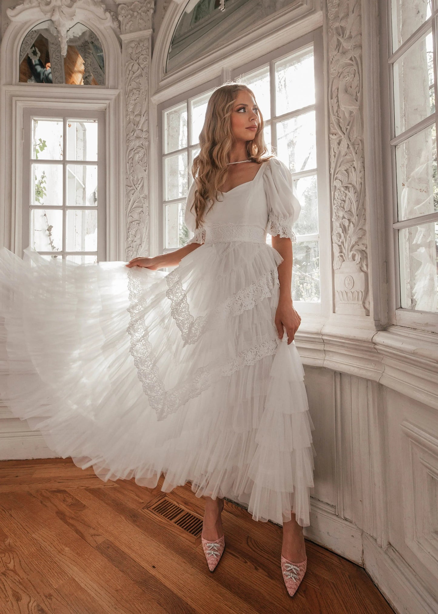 Thumbelina Dress White