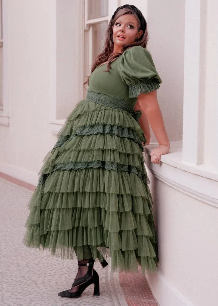 Thumbelina Dress Green